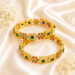 Ruby-emerald flower kada