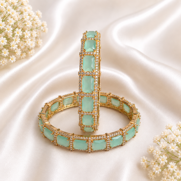 Rose Gold-Plated AD kada (Mint)