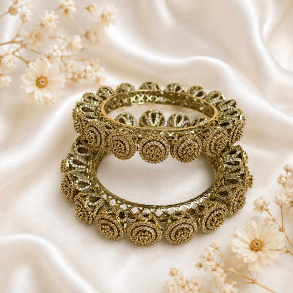 Premium AD Rich Sparkling Pacheli Bangles