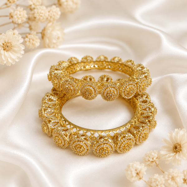 Premium AD Rich Sparkling Pacheli Bangles