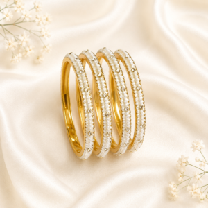 Ivory Shade Lac Kada Set