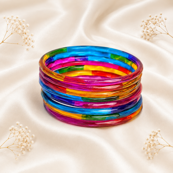 Cutting Jelly Bangles (Dark-Multi)