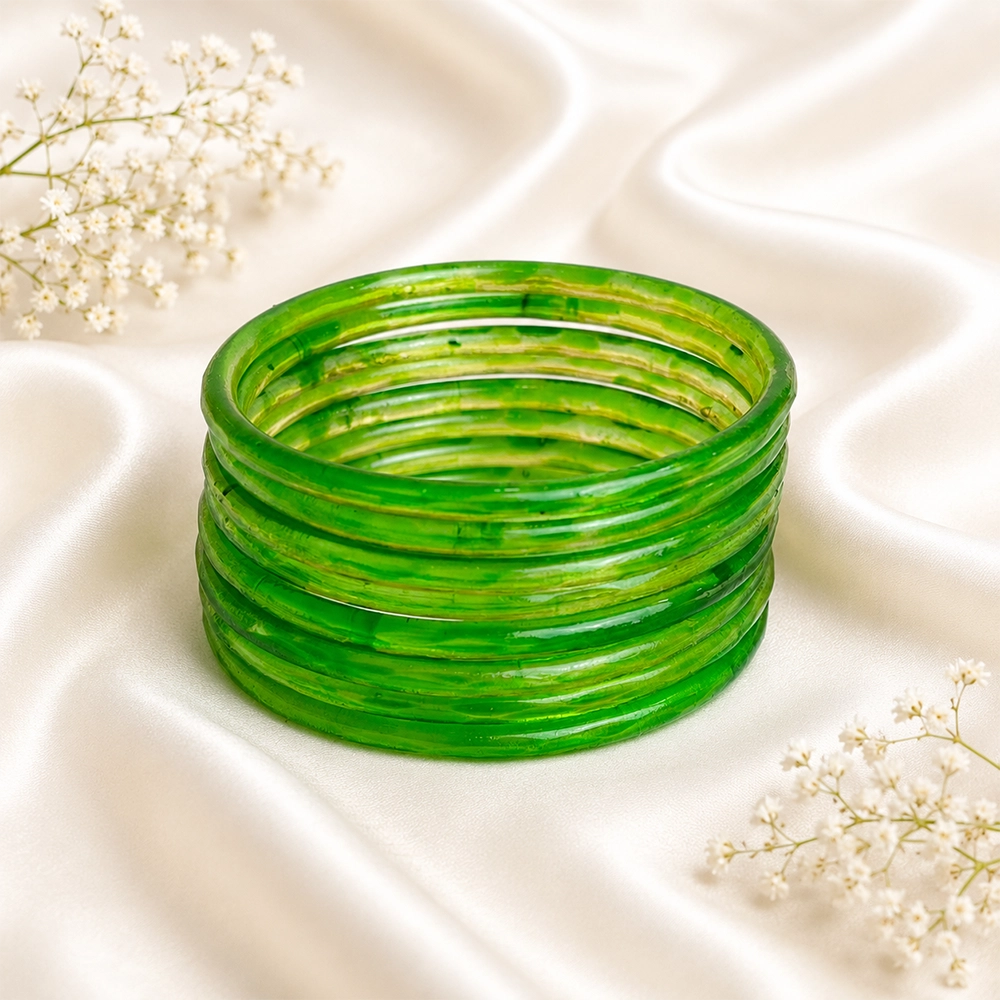 Cutting Jelly Bangles(Parrot Green) (2)
