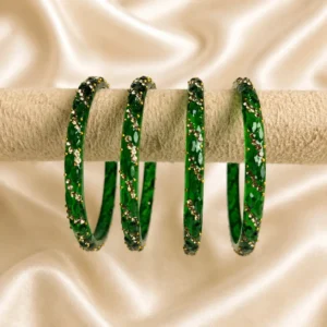 Traditional Stone Cutting Glass Kada